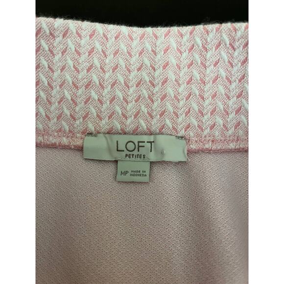 Ann Taylor Loft Petites Light Pink and White Preppy Skirt SizeM - Picture 2 of 10